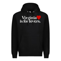Black VIRGINIA IS FOR LOVERS Premium Hoodie - linhVisuals