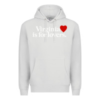 Dove Grey VIRGINIA IS FOR LOVERS Premium Hoodie - linhVisuals