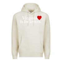 Oatmeal Heather VIRGINIA IS FOR LOVERS Premium Hoodie - linhVisuals
