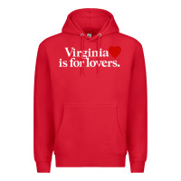 Red VIRGINIA IS FOR LOVERS Premium Hoodie - linhVisuals