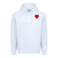 White VIRGINIA IS FOR LOVERS Premium Hoodie - linhVisuals