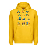 Lemon construction excavator vehicle boys builder heavy equipment t shirt Premium Hoodie - linhVisuals