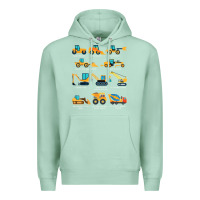 Seafoam construction excavator vehicle boys builder heavy equipment t shirt Premium Hoodie - linhVisuals