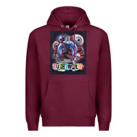 Burgundy wrld legend of music rap Premium Hoodie - linhVisuals
