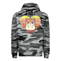 Slate Camo cute hamster design retro heart shape vintage t shirt Premium Hoodie - linhVisuals