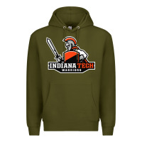 Army Green indiana institute of technology warrior Premium Hoodie - linhVisuals