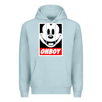 Blue Mist ohboy Premium Hoodie - linhVisuals
