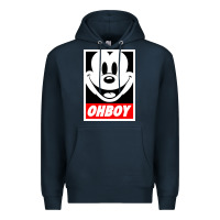 Navy ohboy Premium Hoodie - linhVisuals