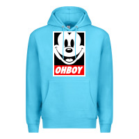 Ocean Blue ohboy Premium Hoodie - linhVisuals
