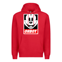 Red ohboy Premium Hoodie - linhVisuals