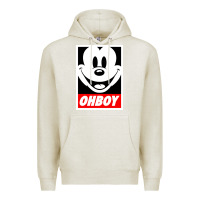 Oatmeal Heather ohboy Premium Hoodie - linhVisuals