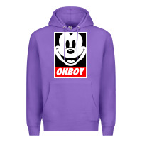 Purple ohboy Premium Hoodie - linhVisuals
