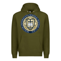 Army Green university dame Premium Hoodie - linhVisuals