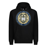 Black university dame Premium Hoodie - linhVisuals