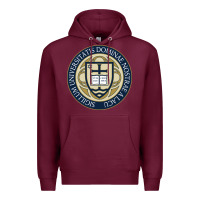 Burgundy university dame Premium Hoodie - linhVisuals