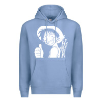 Colony Blue luffy one piece Premium Hoodie - linhVisuals