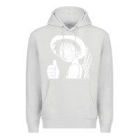 Dove Grey luffy one piece Premium Hoodie - linhVisuals