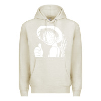 Oatmeal Heather luffy one piece Premium Hoodie - linhVisuals