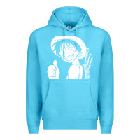 Ocean Blue luffy one piece Premium Hoodie - linhVisuals
