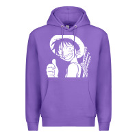 Purple luffy one piece Premium Hoodie - linhVisuals