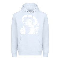 White luffy one piece Premium Hoodie - linhVisuals