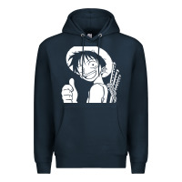 Navy luffy one piece Premium Hoodie - linhVisuals