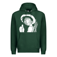 Sports Green luffy one piece Premium Hoodie - linhVisuals