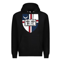 Black university catholic Premium Hoodie - linhVisuals