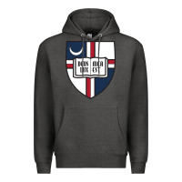 Charcoal Heather university catholic Premium Hoodie - linhVisuals