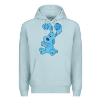 Blue Mist blues clues on red sofa Premium Hoodie - linhVisuals