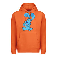 Carrot blues clues on red sofa Premium Hoodie - linhVisuals