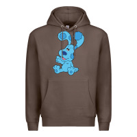 Coffee blues clues on red sofa Premium Hoodie - linhVisuals