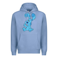 Colony Blue blues clues on red sofa Premium Hoodie - linhVisuals