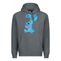 Rock blues clues on red sofa Premium Hoodie - linhVisuals
