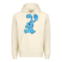 Sandshell blues clues on red sofa Premium Hoodie - linhVisuals