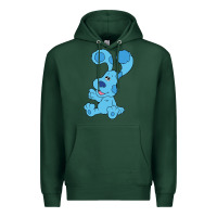 Sports Green blues clues on red sofa Premium Hoodie - linhVisuals