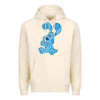 Tofu blues clues on red sofa Premium Hoodie - linhVisuals