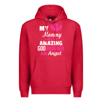Cardinal my mommy was amazing god made her an angel Premium Hoodie - linhVisuals
