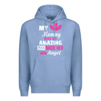 Colony Blue my mommy was amazing god made her an angel Premium Hoodie - linhVisuals