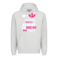 Dove Grey my mommy was amazing god made her an angel Premium Hoodie - linhVisuals