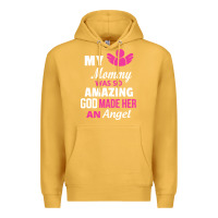 Mustard my mommy was amazing god made her an angel Premium Hoodie - linhVisuals