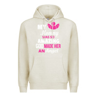 Oatmeal Heather my mommy was amazing god made her an angel Premium Hoodie - linhVisuals