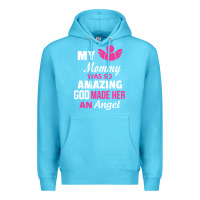 Ocean Blue my mommy was amazing god made her an angel Premium Hoodie - linhVisuals