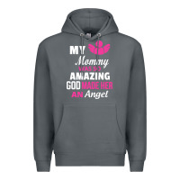 Rock my mommy was amazing god made her an angel Premium Hoodie - linhVisuals