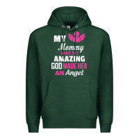 Sports Green my mommy was amazing god made her an angel Premium Hoodie - linhVisuals