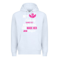 White my mommy was amazing god made her an angel Premium Hoodie - linhVisuals