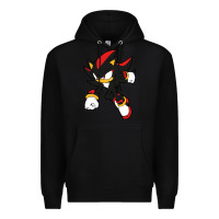 Black shadow the hedgehog Premium Hoodie - linhVisuals