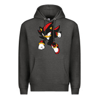 Charcoal Heather shadow the hedgehog Premium Hoodie - linhVisuals