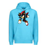Ocean Blue shadow the hedgehog Premium Hoodie - linhVisuals