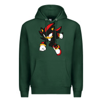 Sports Green shadow the hedgehog Premium Hoodie - linhVisuals